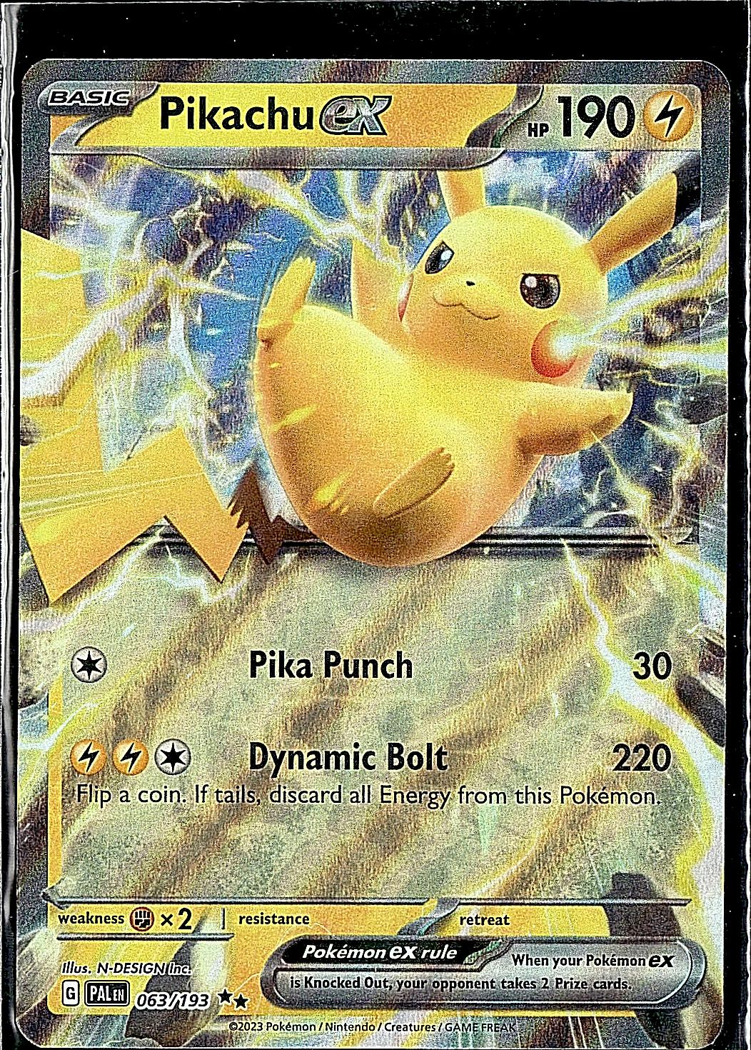 SV02: Paldea Evolved #063/193 Pikachu ex