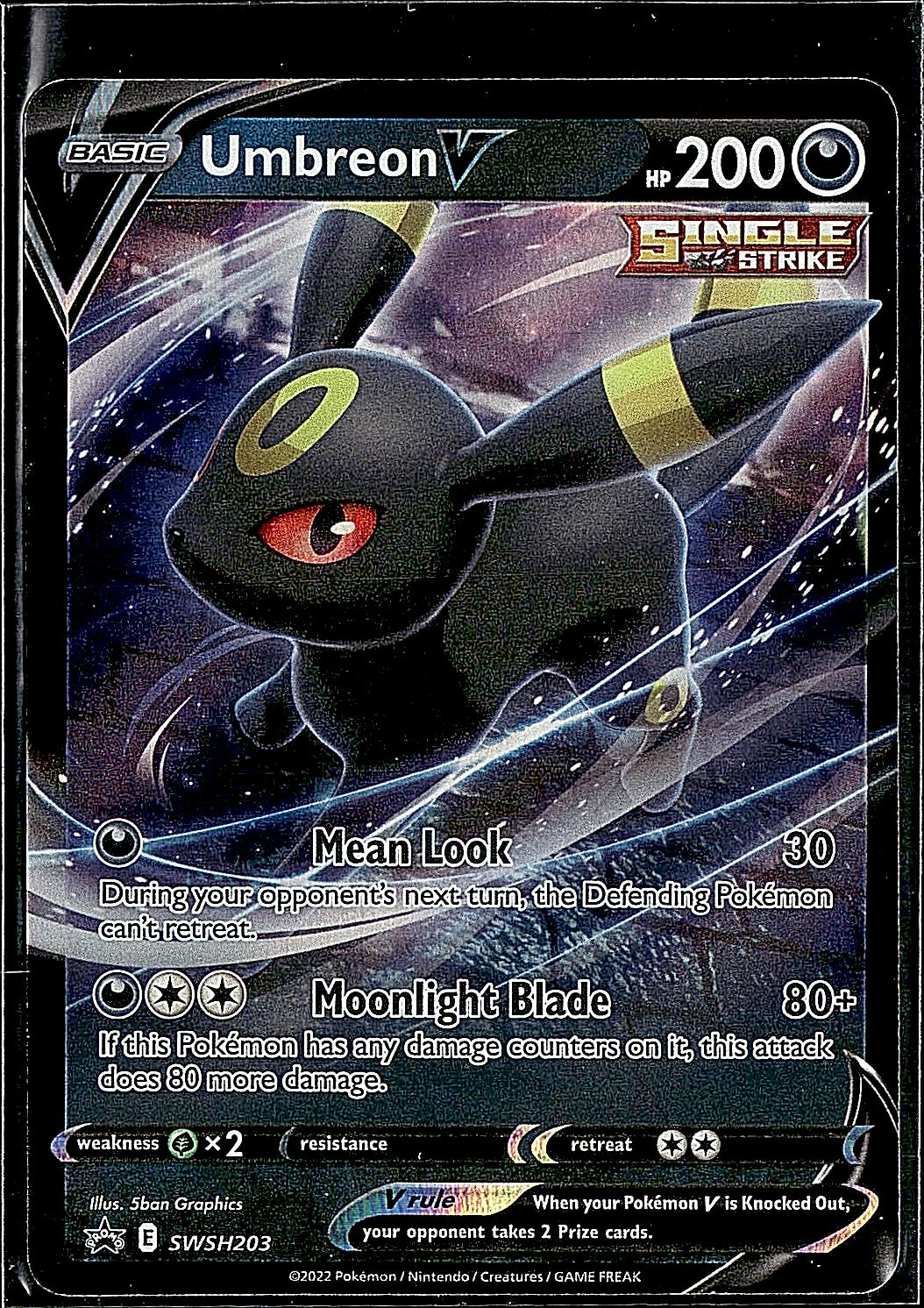 SWSH: Sword & Shield Promo Cards #SWSH203 Umbreon V