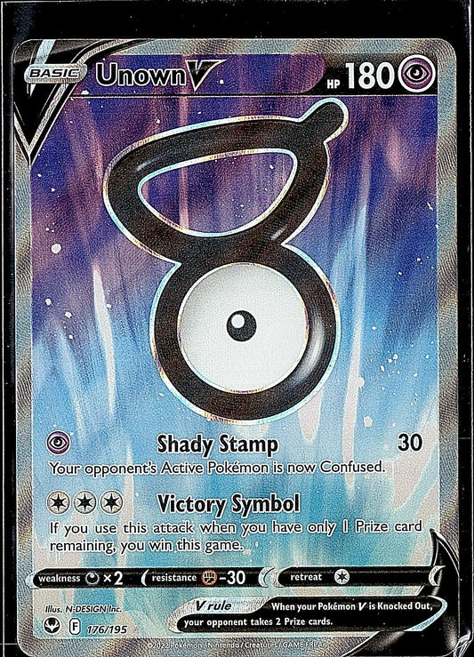 SWSH12: Silver Tempest #176/195 Unown V (Full Art)