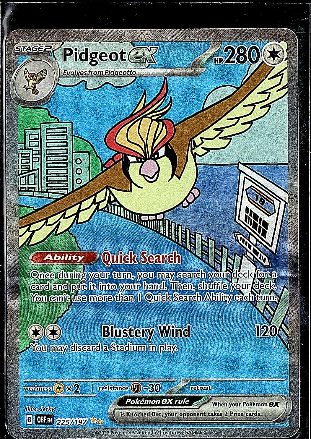 SV03: Obsidian Flames #225/197 Pidgeot ex