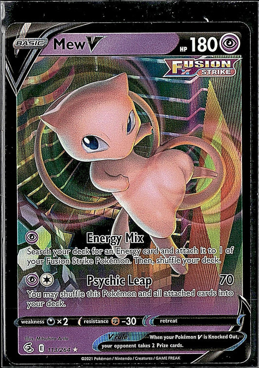 SWSH08: Fusion Strike #113/264 Mew V