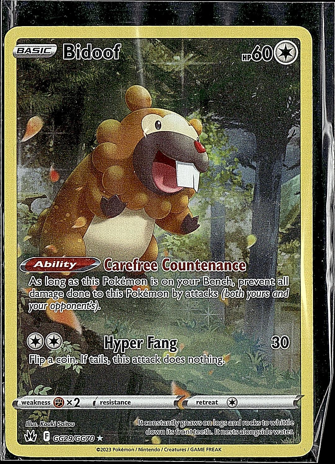 SWSH: Crown Zenith: Galarian Gallery #GG29/GG70 Bidoof