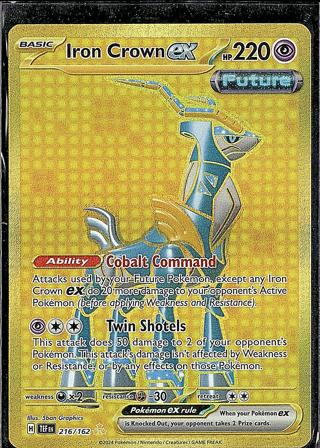 SV05: Temporal Forces #216/162 Iron Crown ex