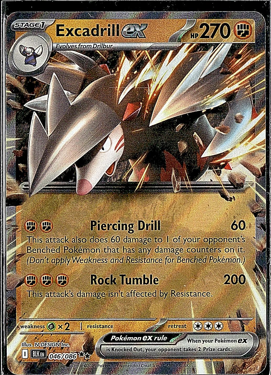 SV: Black Bolt #046/086 Excadrill ex