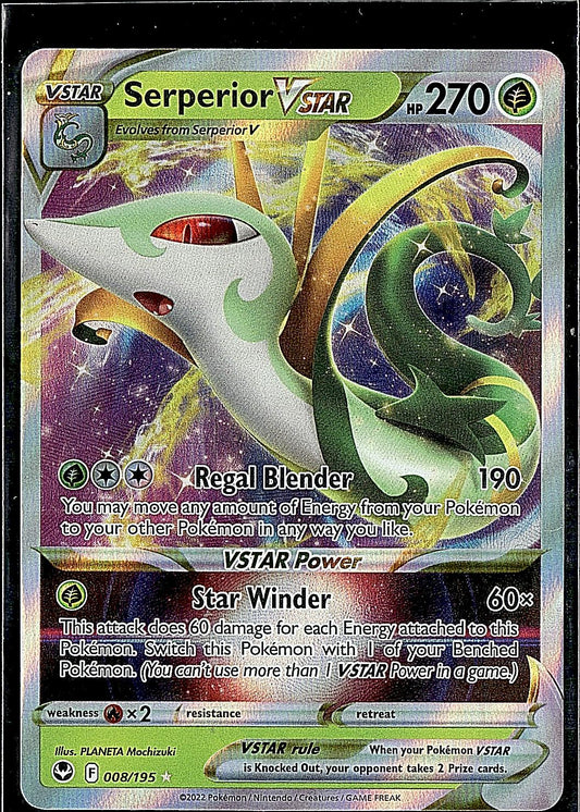 SWSH12: Silver Tempest #008/195 Serperior VSTAR