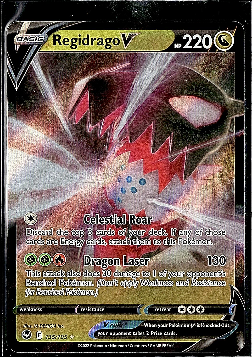 SWSH12: Silver Tempest #135/195 Regidrago V
