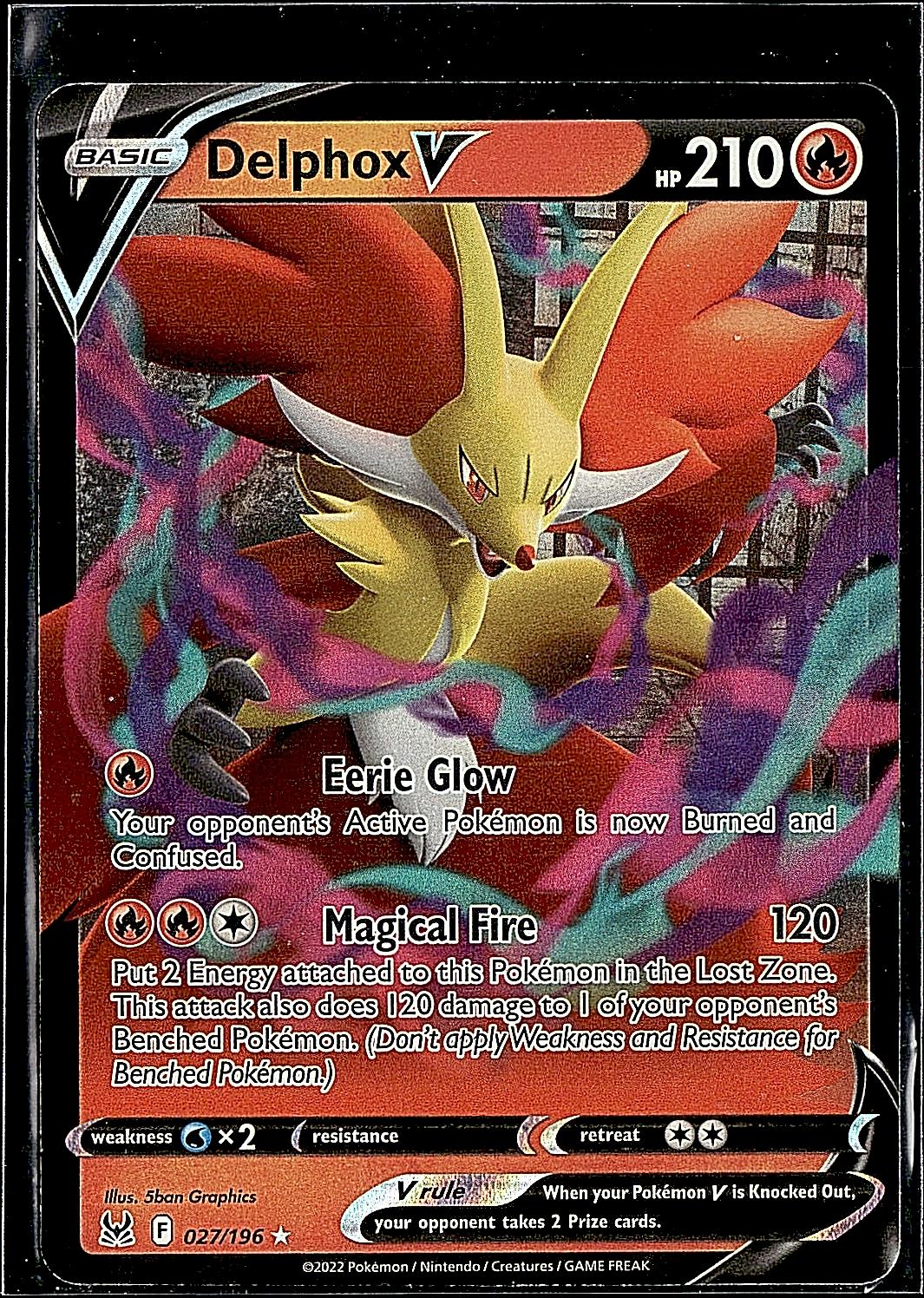 SWSH11: Lost Origin #027/196 Delphox V