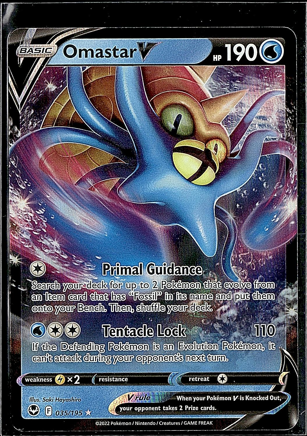 SWSH12: Silver Tempest #035/195 Omastar V