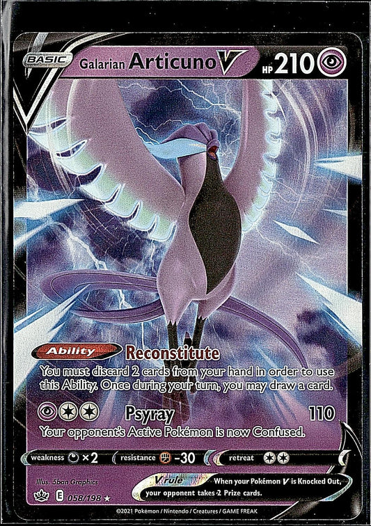 SWSH06: Chilling Reign #058/198 Galarian Articuno V