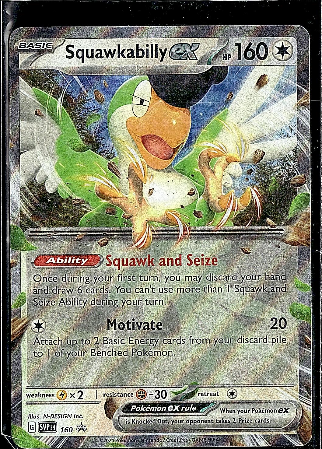 SV: Scarlet & Violet Promo Cards #160 Squawkabilly ex