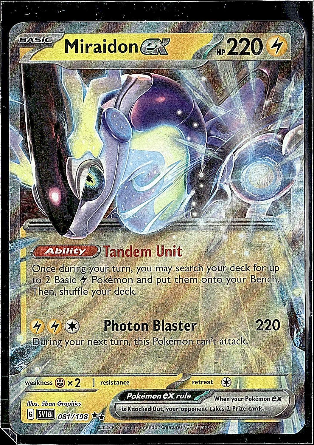 SV01: Scarlet & Violet Base Set #081/198 Miraidon ex