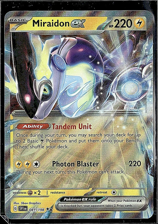 SV01: Scarlet & Violet Base Set #081/198 Miraidon ex