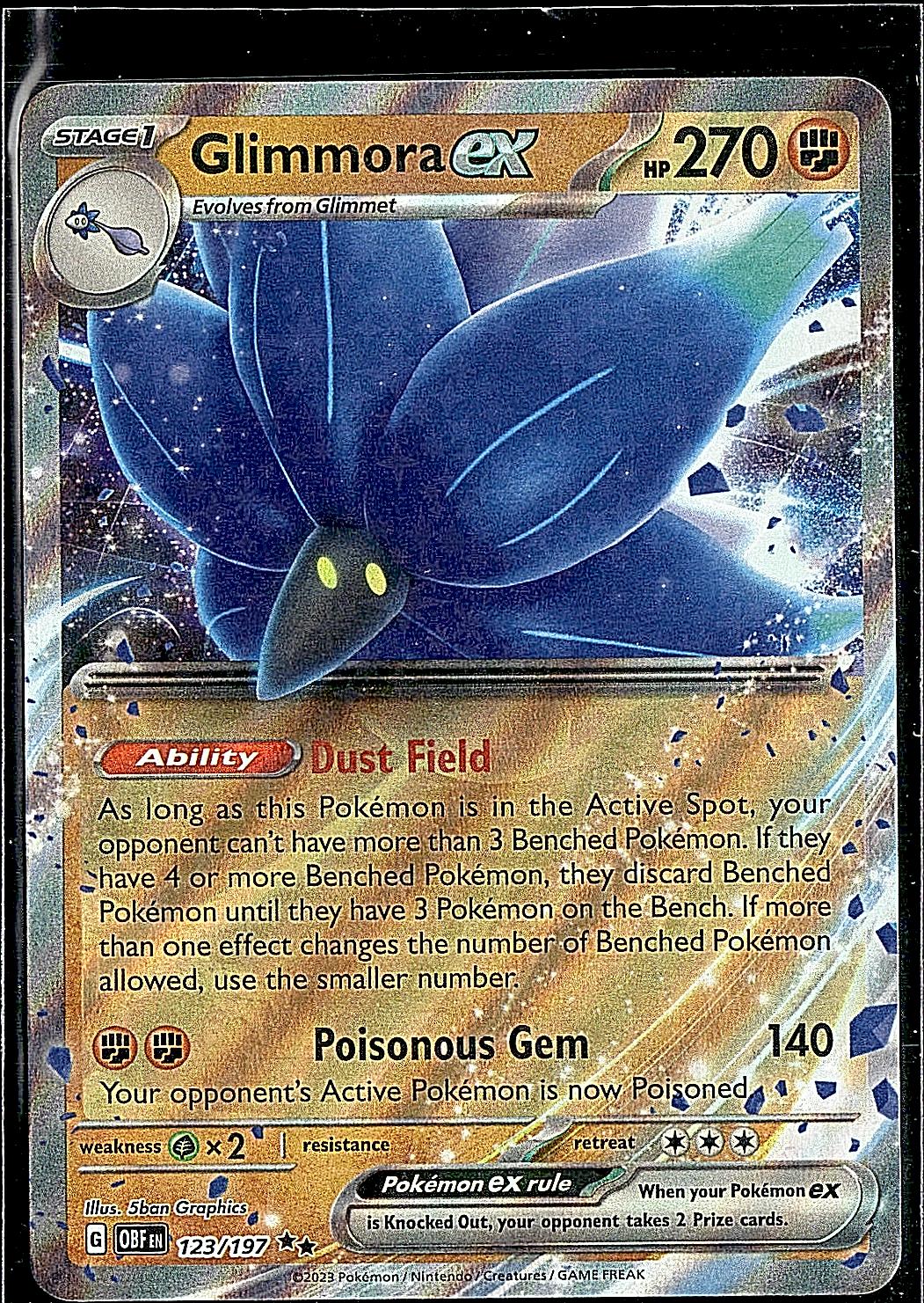 SV03: Obsidian Flames #123/197 Glimmora ex