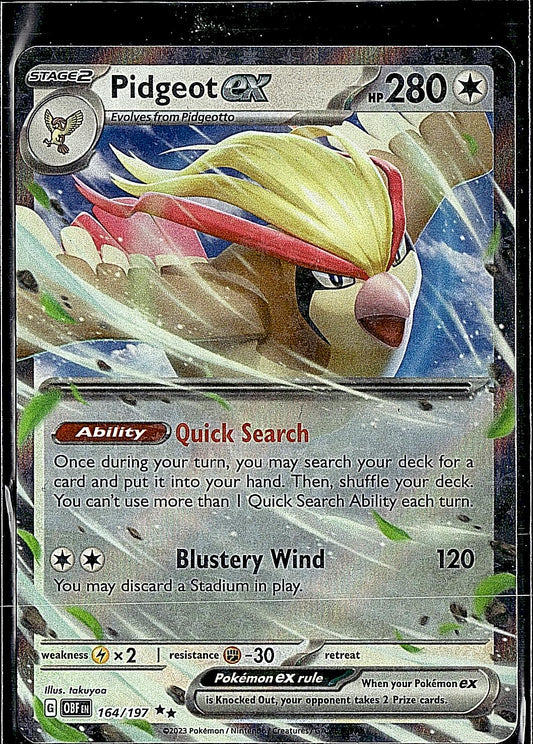 SV03: Obsidian Flames #164/197 Pidgeot ex