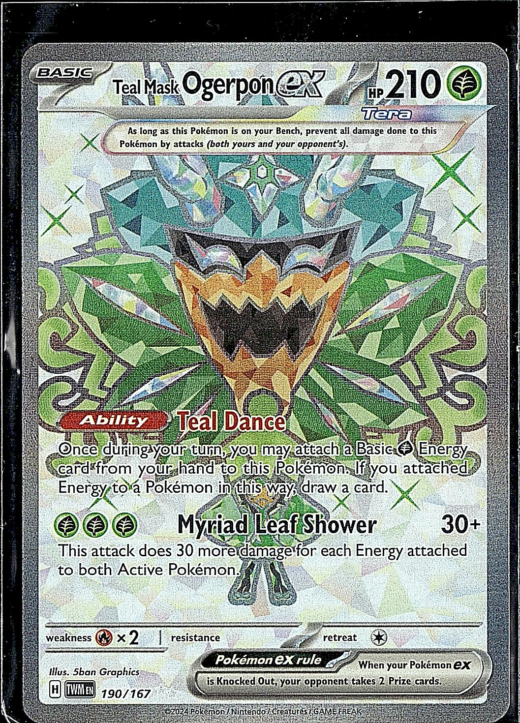 SV06: Twilight Masquerade #190/167 Teal Mask Ogerpon ex
