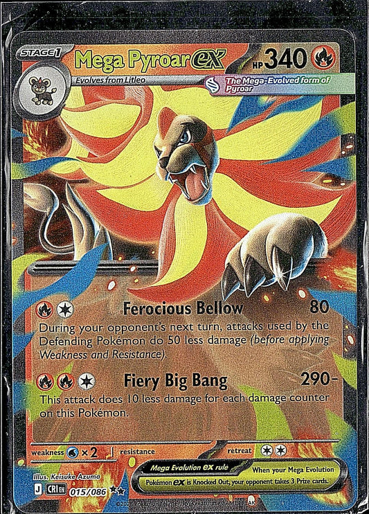 ME04: Chaos Rising #015/086 Mega Pyroar ex