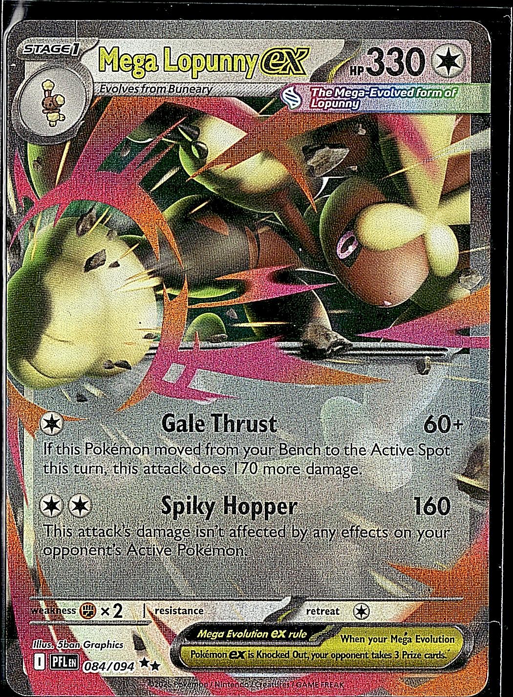 ME02: Phantasmal Flames #084/094 Mega Lopunny ex