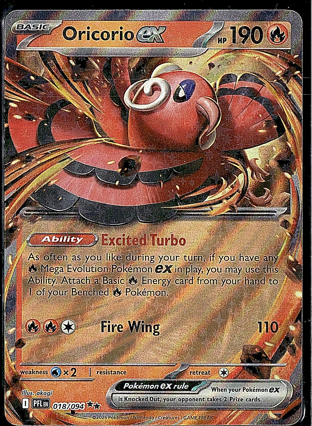 ME02: Phantasmal Flames #018/094 Oricorio ex