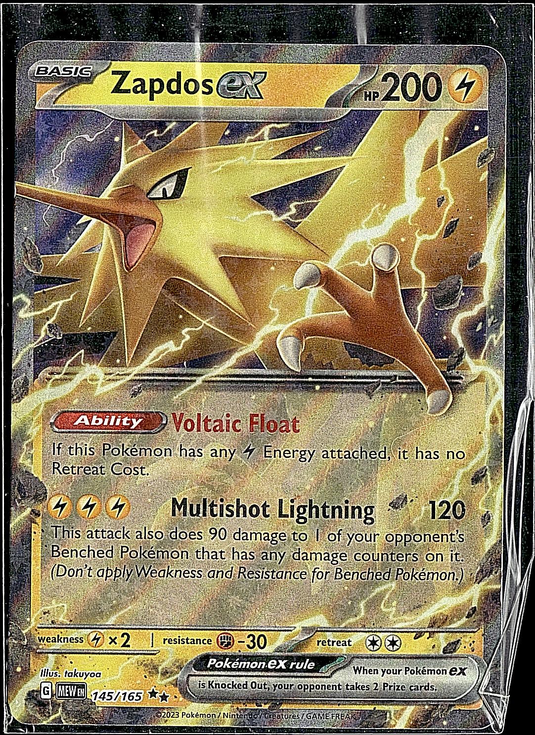 SV: Scarlet & Violet 151 #145/165 Zapdos ex