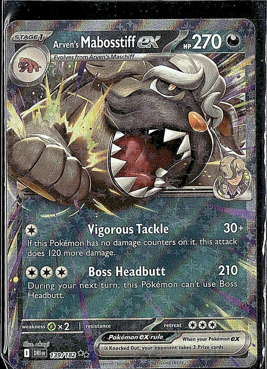 SV9a: Heat Wave Arena #052/063 Arven's Mabosstiff ex
