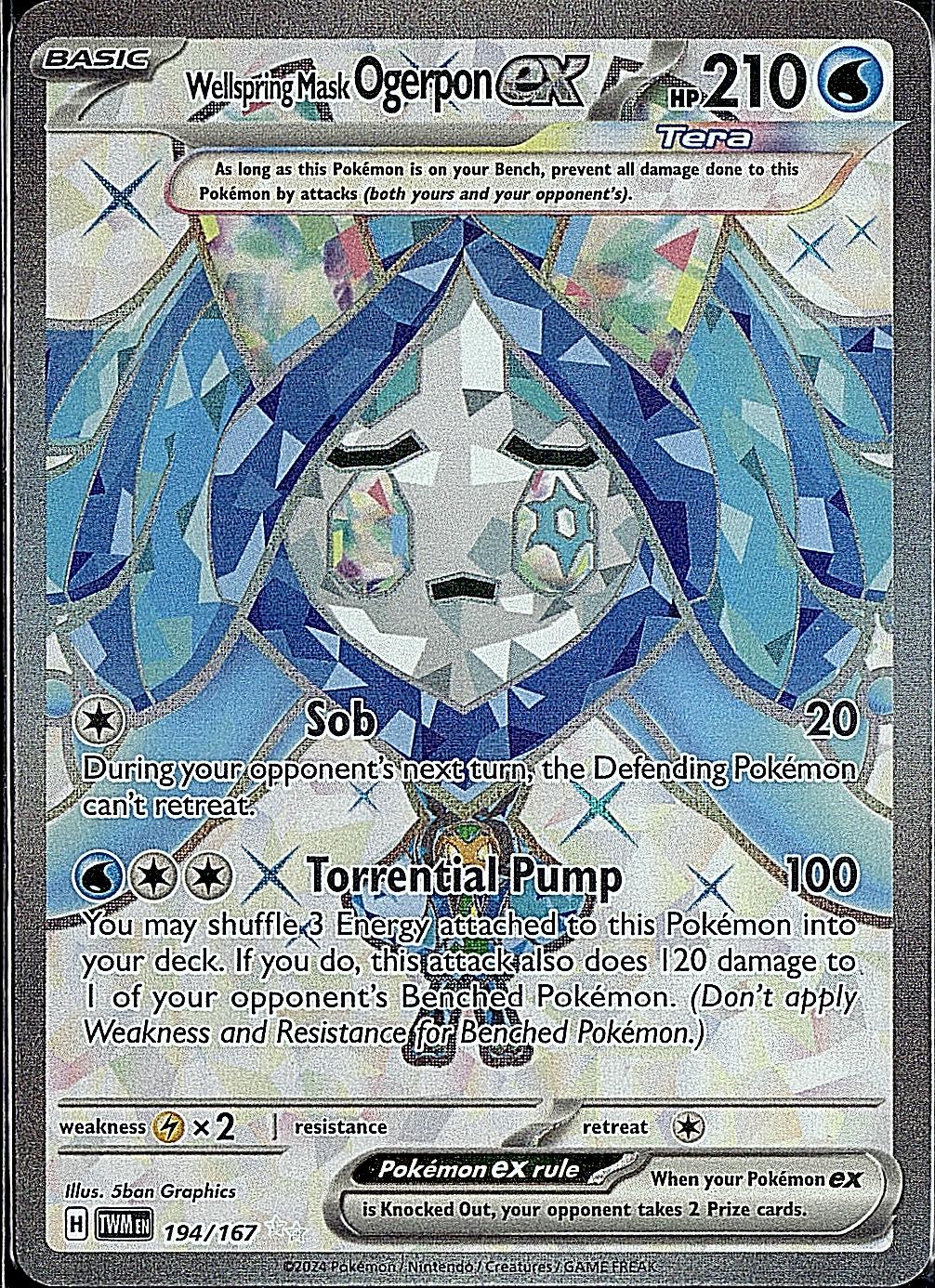 SV06: Twilight Masquerade #194/167 Wellspring Mask Ogerpon ex