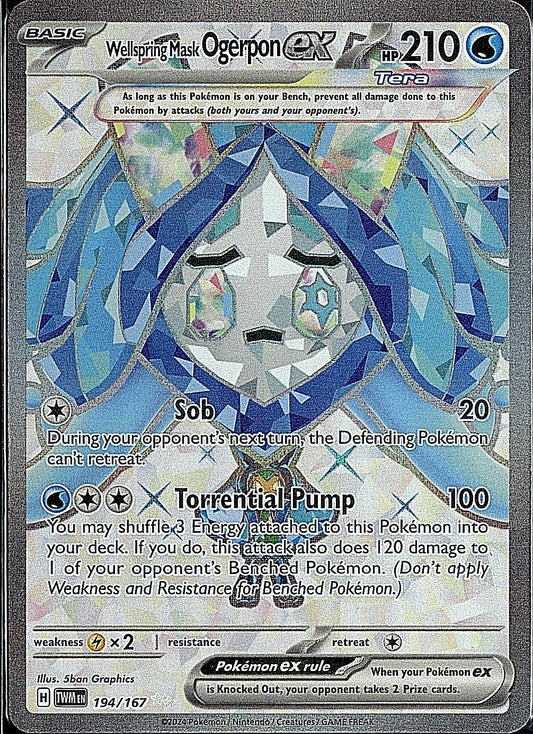 SV06: Twilight Masquerade #194/167 Wellspring Mask Ogerpon ex