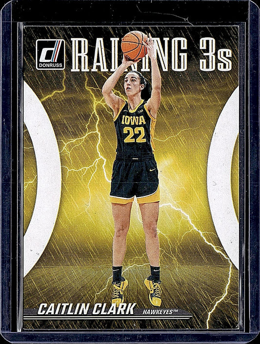 2024 Panini Caitlin Clark Collection #R2 Caitlin Clark Raining 3s
