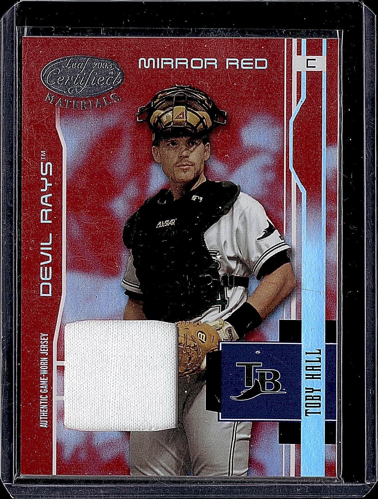 2003 Leaf Certified Materials #182 Toby Hall Mirror Red #/100