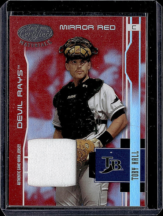 2003 Leaf Certified Materials #182 Toby Hall Mirror Red #/100