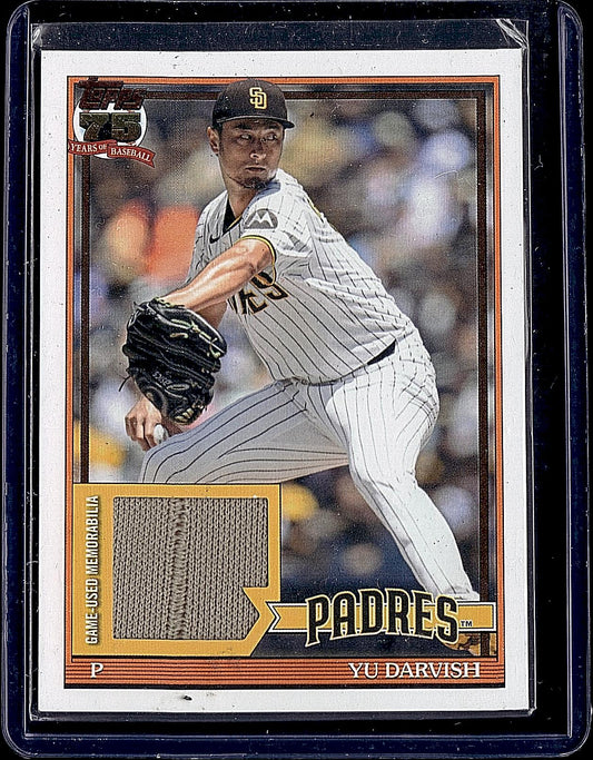 2026 Topps #91R2-YD Yu Darvish 1991 Topps Baseball 35th Anniversary Relics
