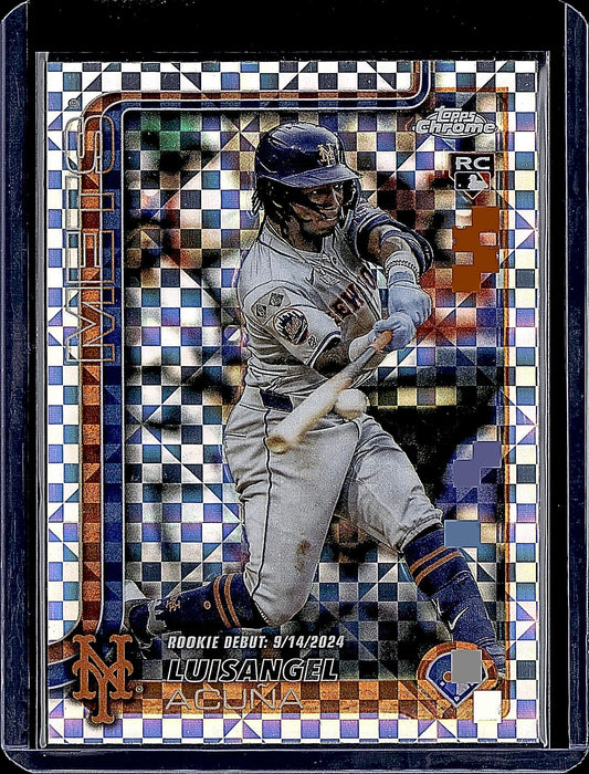 2025 Topps Chrome Update #USC53 Luisangel Acuña X-Fractors