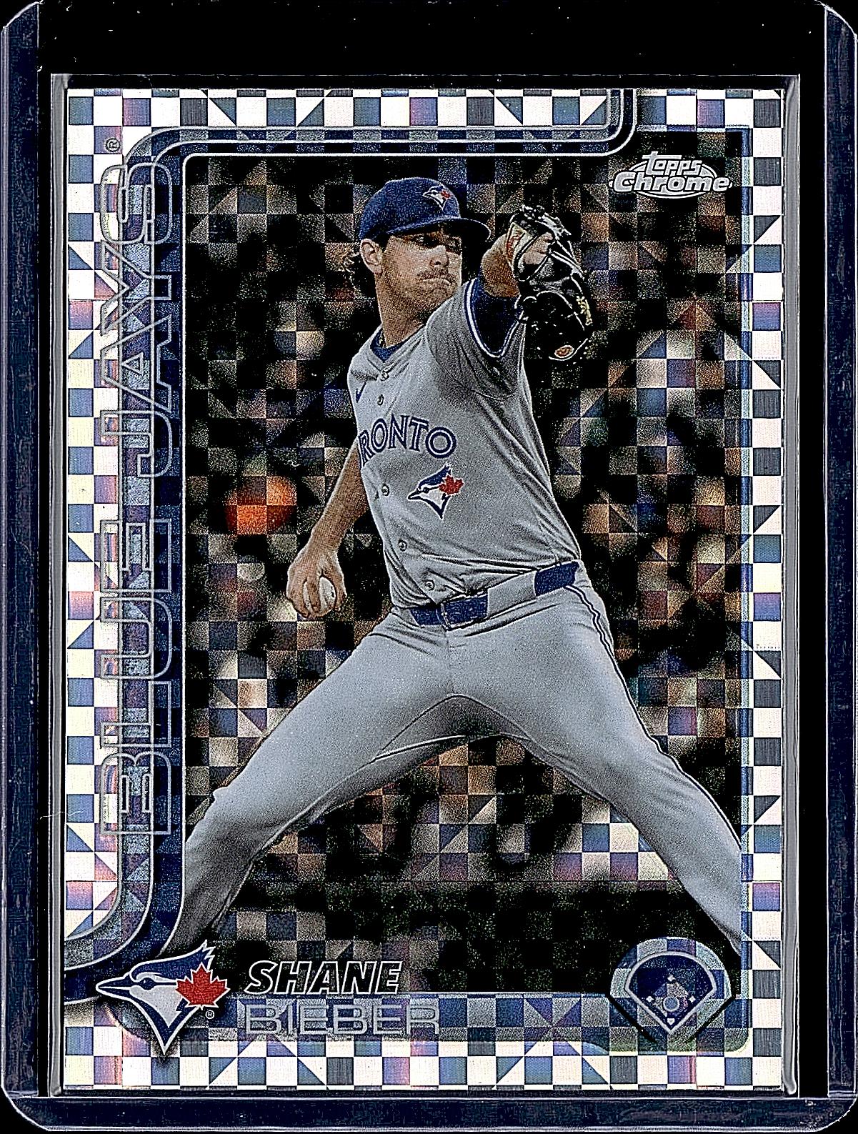 2025 Topps Chrome Update #USC52 Shane Bieber RayWave Refractor