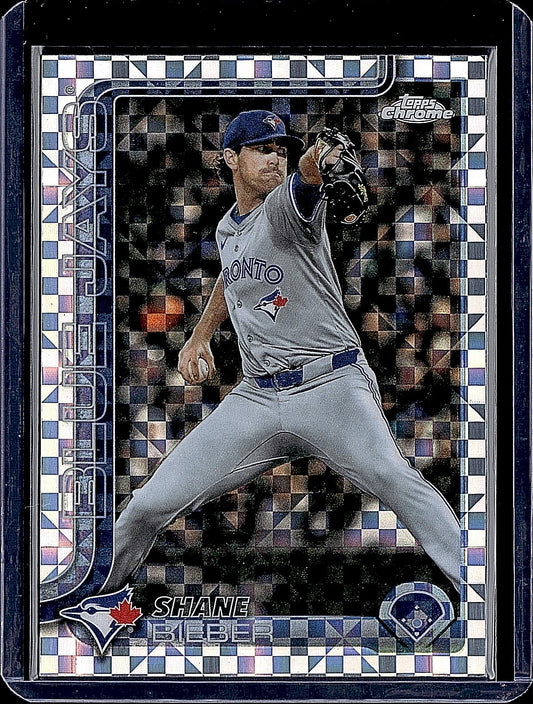 2025 Topps Chrome Update #USC52 Shane Bieber RayWave Refractor