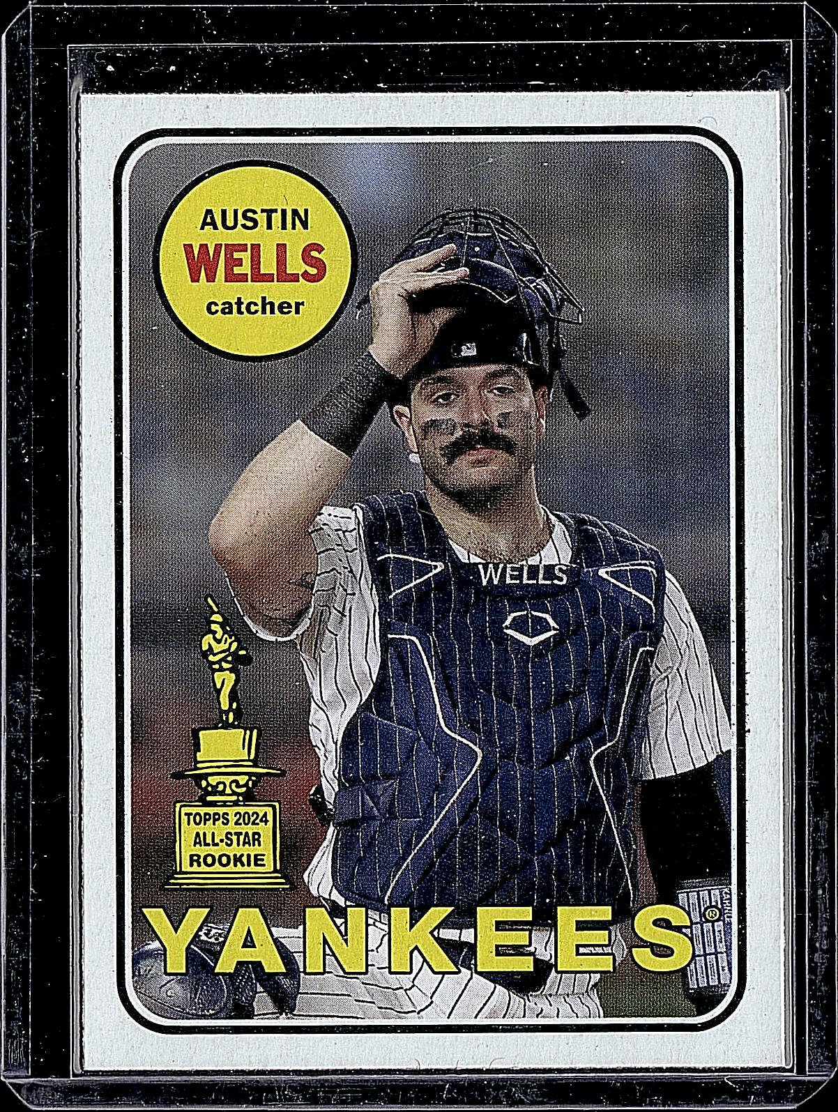 2025 Topps Heritage #H25-18 Austin Wells Heritage 25th Anniversary