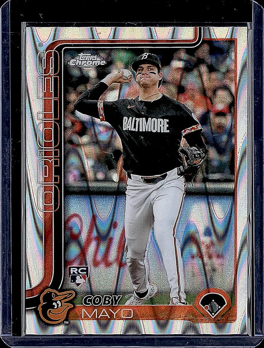 2025 Topps Chrome #120 Coby Mayo RayWave Refractors