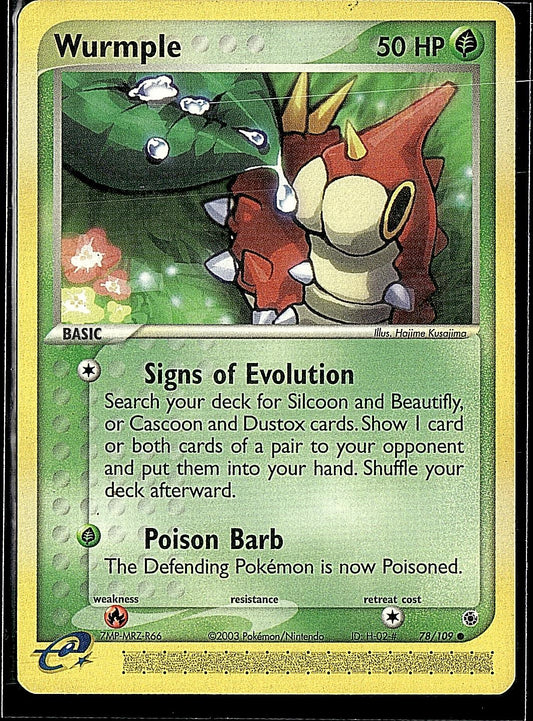 Ruby and Sapphire #78/109 Wurmple