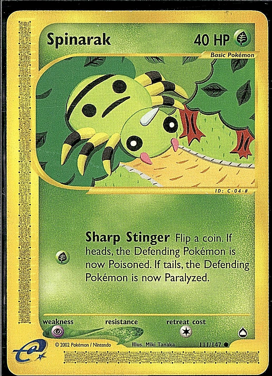 Aquapolis #111/147 Spinarak (111)