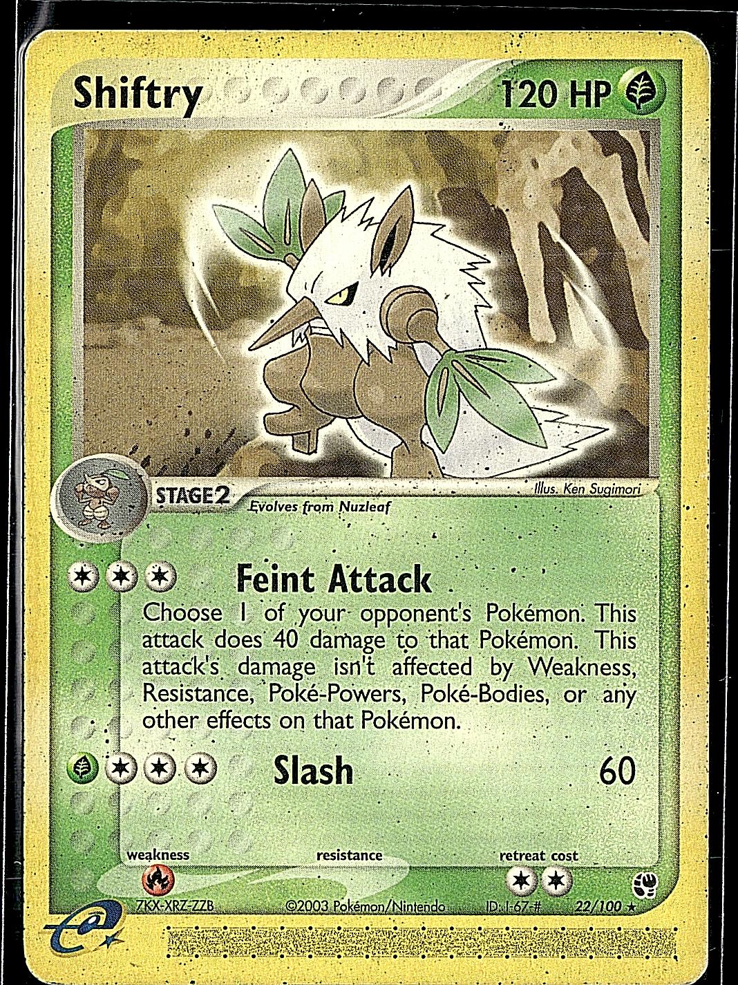 EX Sandstorm #22/100 Shiftry