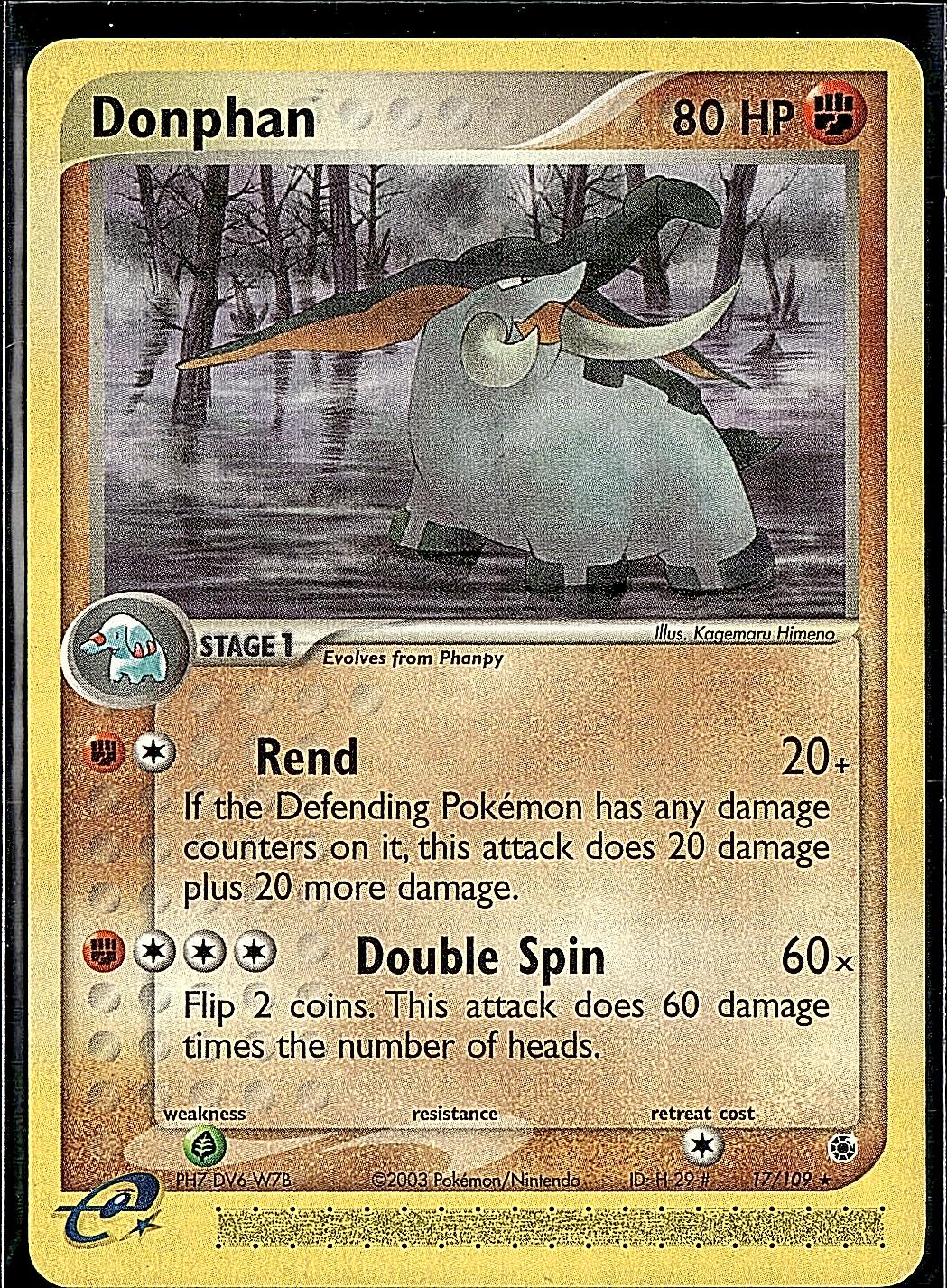 EX Ruby and Sapphire #17/109 Donphan