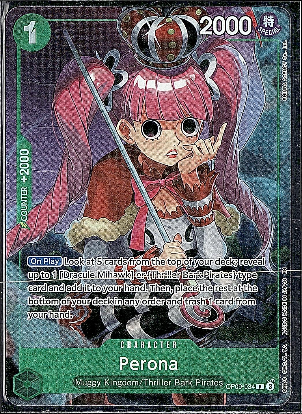 One Piece Promotion Cards #OP09-034 Perona (Illustration Box Vol.4)