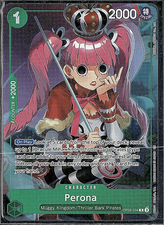 One Piece Promotion Cards #OP09-034 Perona (Illustration Box Vol.4)