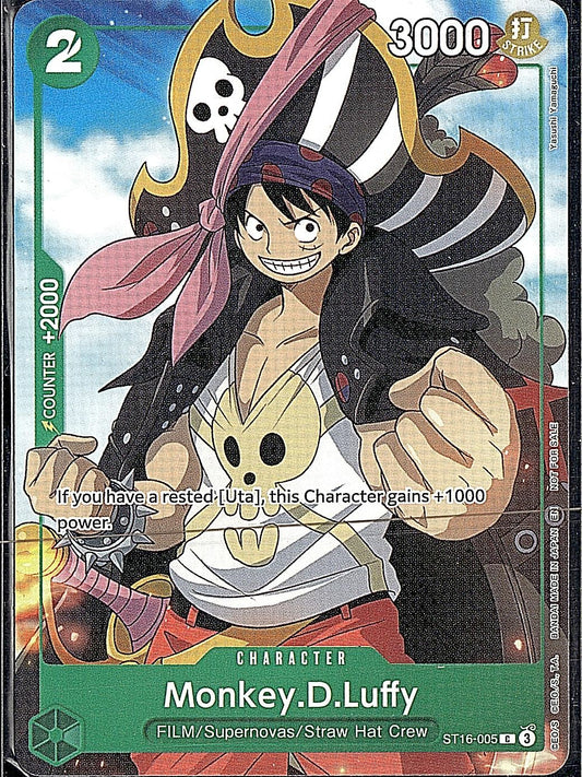 One Piece Promotion Cards #ST16-005 Monkey.D.Luffy (Welcome Pack Vol. 2)
