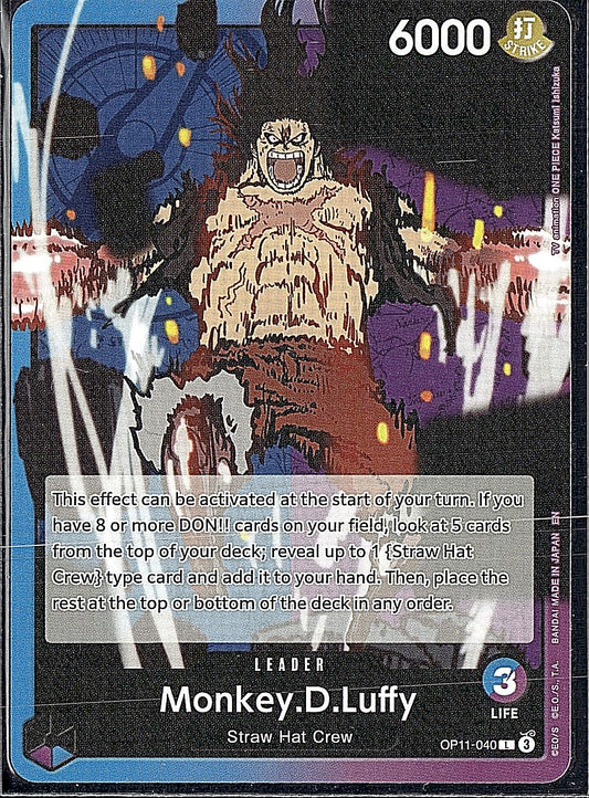 A Fist of Divine Speed #OP11-040 Monkey.D.Luffy (040)