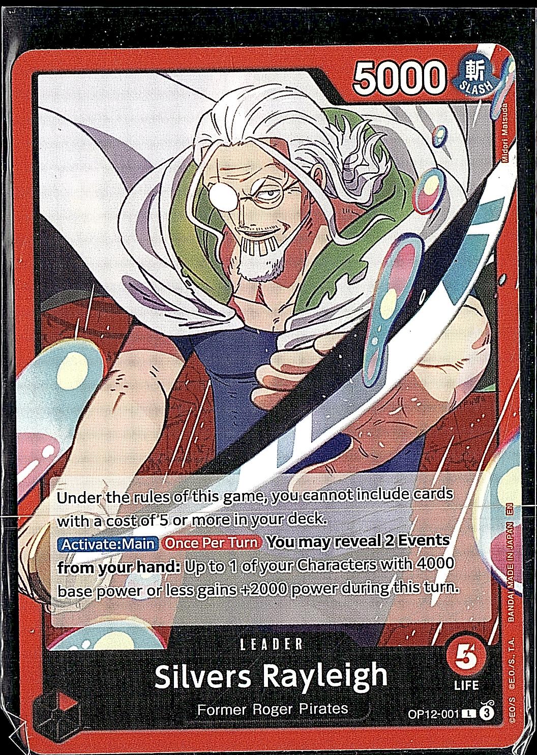 Legacy of the Master #OP12-001 Silvers Rayleigh