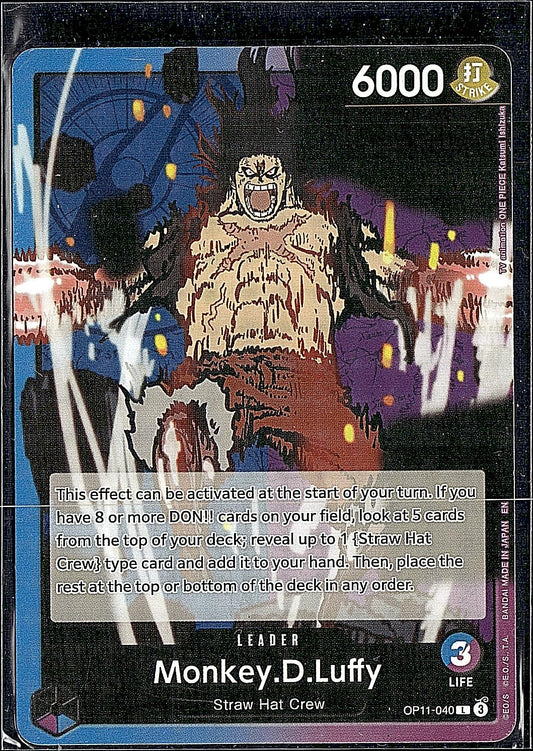 A Fist of Divine Speed #OP11-040 Monkey.D.Luffy (040)