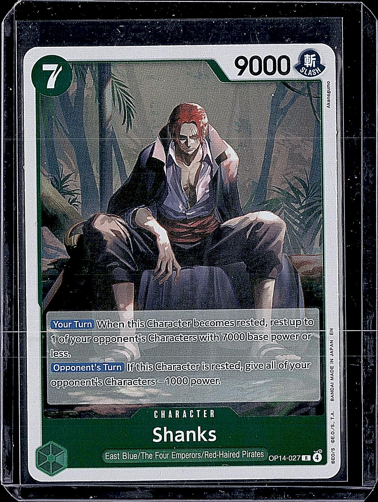 The Azure Sea's Seven #OP14-027 Shanks