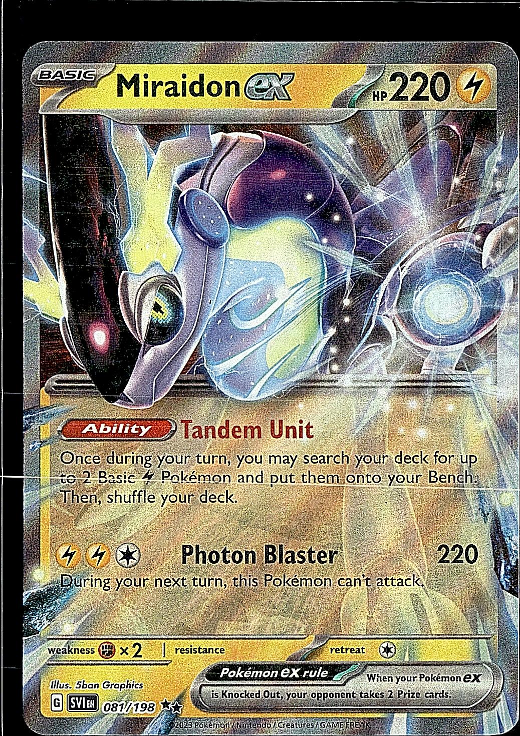 SV01: Scarlet & Violet Base Set #081/198 Miraidon ex
