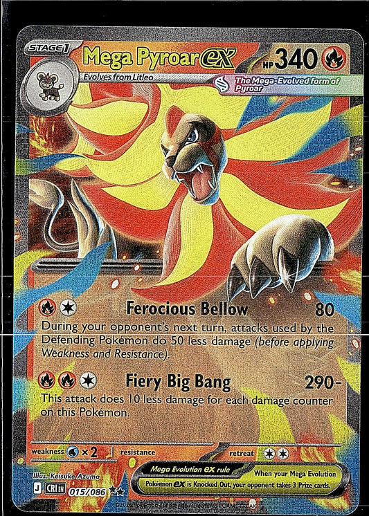 ME04: Chaos Rising #015/086 Mega Pyroar ex
