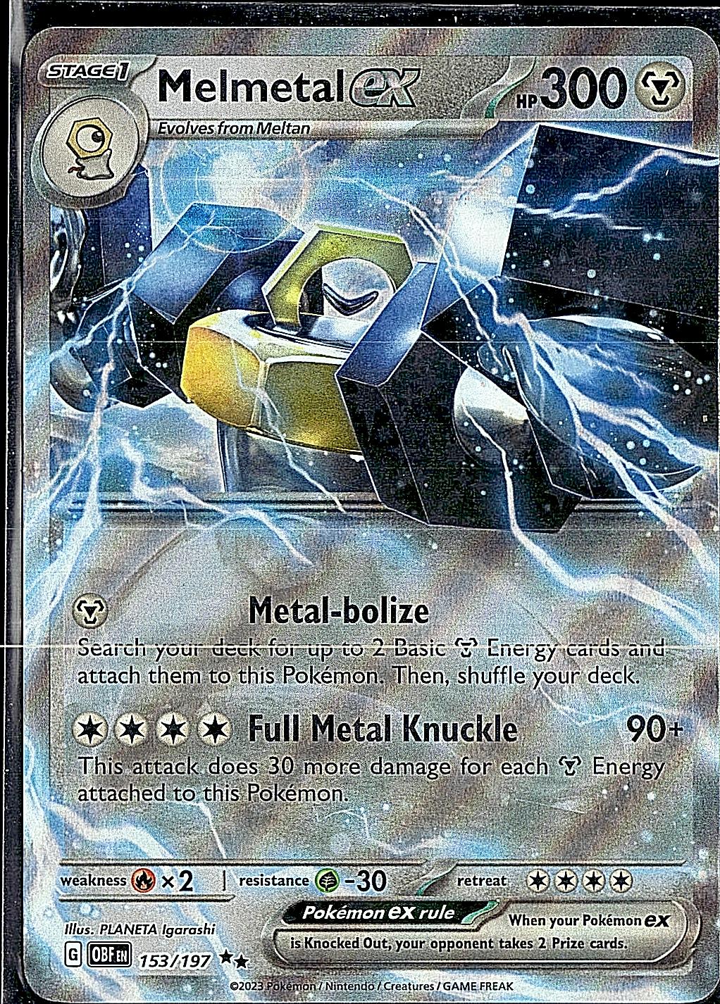 SV03: Obsidian Flames #153/197 Melmetal ex