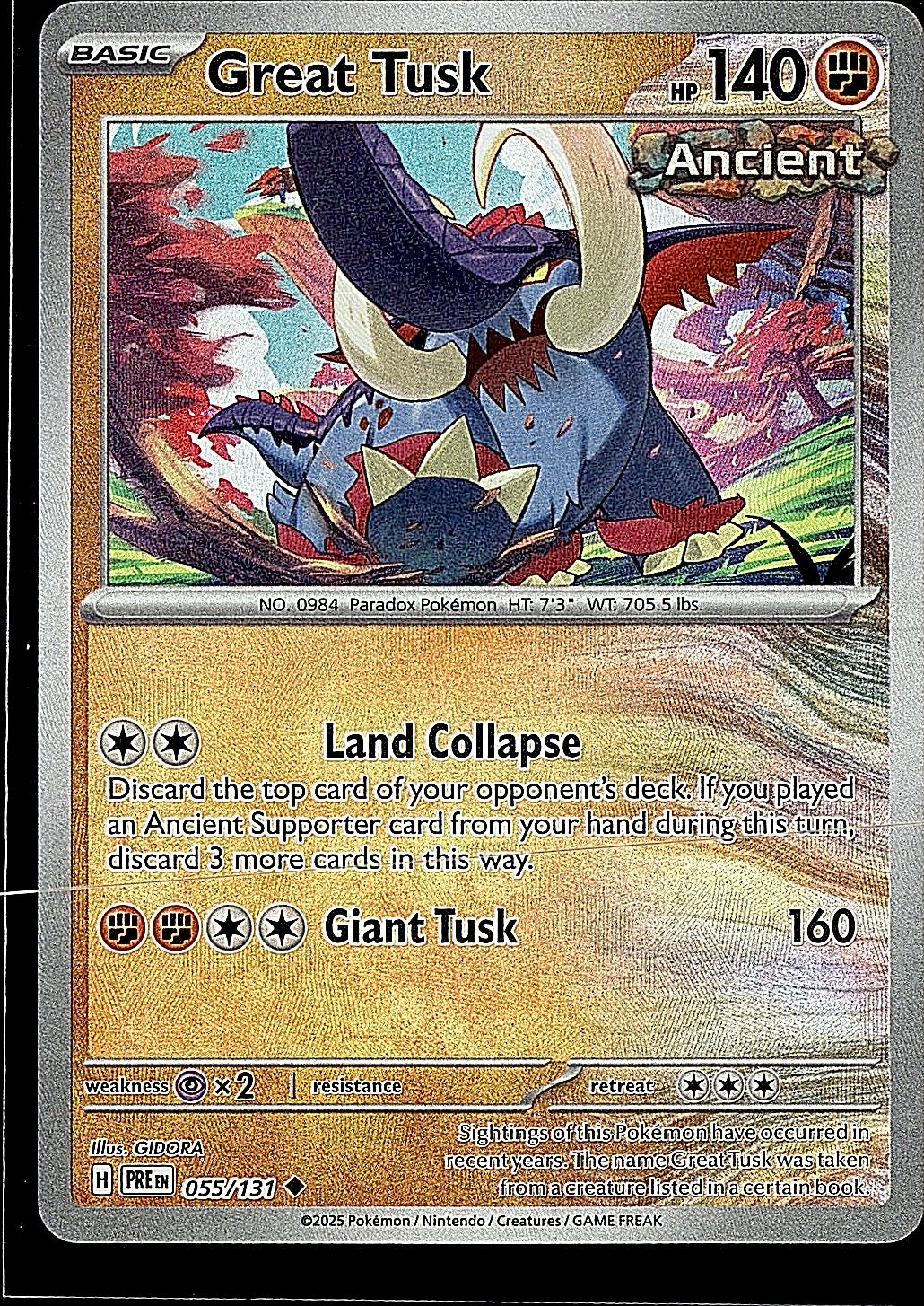 SV: Prismatic Evolutions #055/131 Great Tusk (Master Ball Pattern)